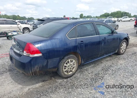 2010 Chevrolet Impala Police из США, поврежденный, VIN 2G1WD5EM1A1188274